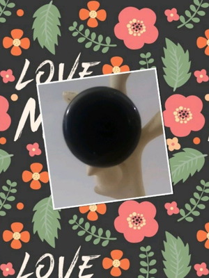 Ring handmade, adjustable, new, black
