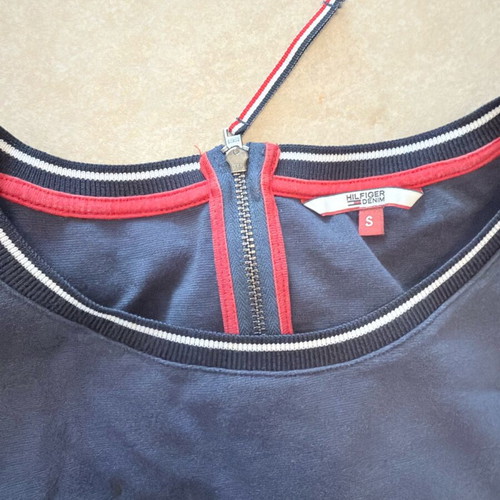 Tommy Hilfiger dress like new, white and blue, size S