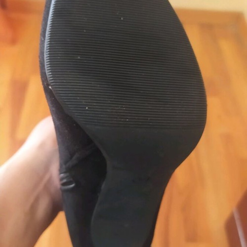 Booties with rhinestones new, size 38, black