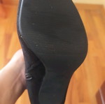 Booties with rhinestones new, size 38, black