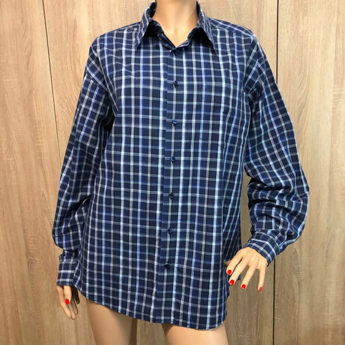Barisal shirt new, size L/XL, white and blue