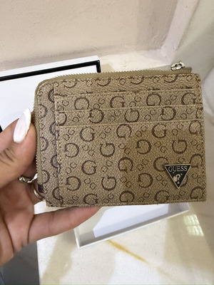 Guess cardholder like new, beige and brown
