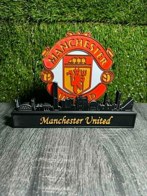 3D Printed Διακοσμητικό Ποδοσφαίρου με Skyline Manchester United κατόπιν παραγγελίας