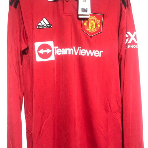 Manchester United Adidas μακρυμάνικη εμφάνιση καινούργια, μέγεθος Large