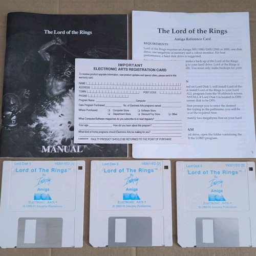 J.R.R. Tolkien's The Lord Of The Rings Interplay Amiga like new
