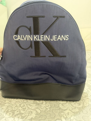 Calvin Klein Jeans Backpack Blue and Black New