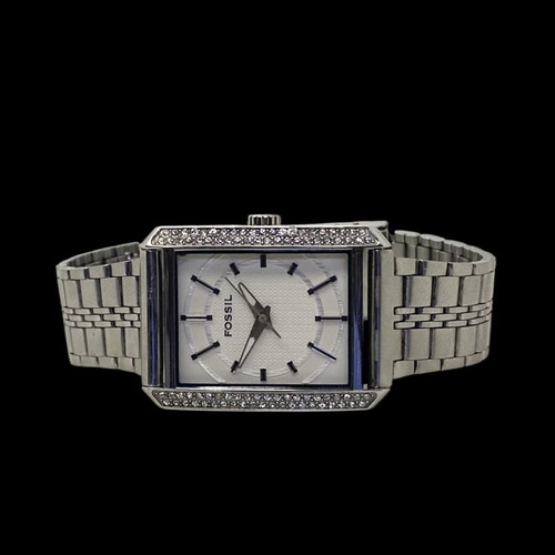 Fossil women's watch like new with 100 Swarovski crystals, steel, sapphire