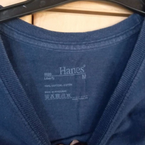 Hanes women's short-sleeve blouse medium blue like new