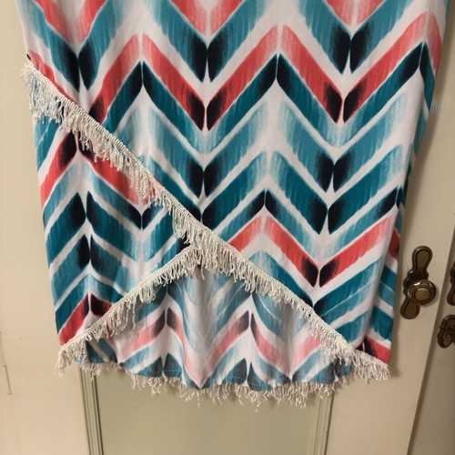 Forever Rose dress with fringes used, multicolor, size S