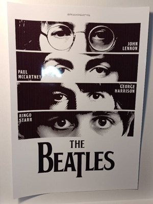 The Beatles A4 poster, glossy photo print