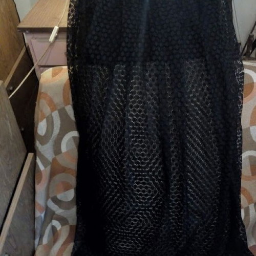 Bellissimo Black Lace Midi Skirt Small, like new