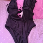 Black one-piece swimsuit new, size S