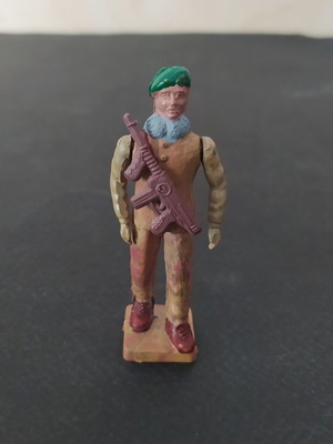 Athina Lokatzis Military Figure with Camouflage Uniform and Radio like new