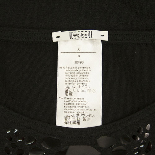 Wolford black leotard used with shiny snake pattern size S/P