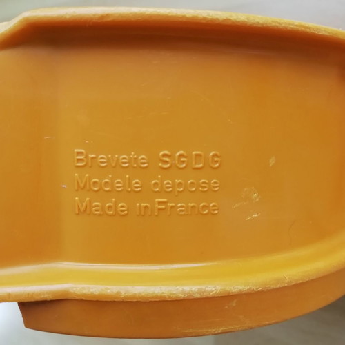 Mouli-Julienne manual vegetable cutter used, vintage Moulinex