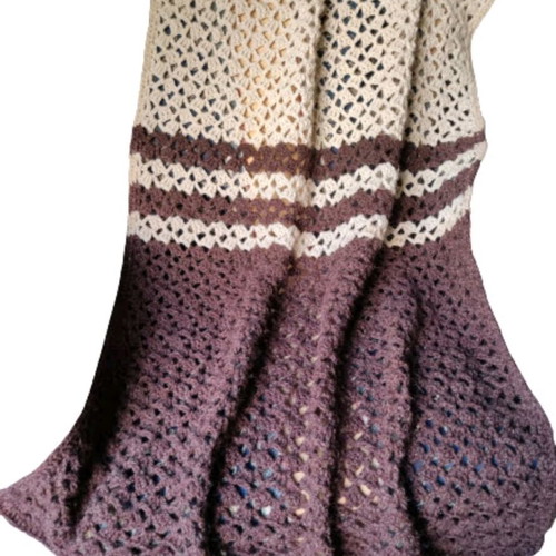 Handmade blanket new from 100% natural wool 95x150 cm