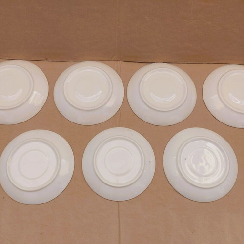 Vintage porcelain saucers new, pack of 7 pieces