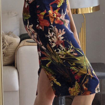 AX Paris Tropical Floral Halterneck Bodycon Dress new, colorful