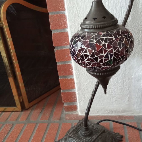 Glass table lamp like new from Istanbul