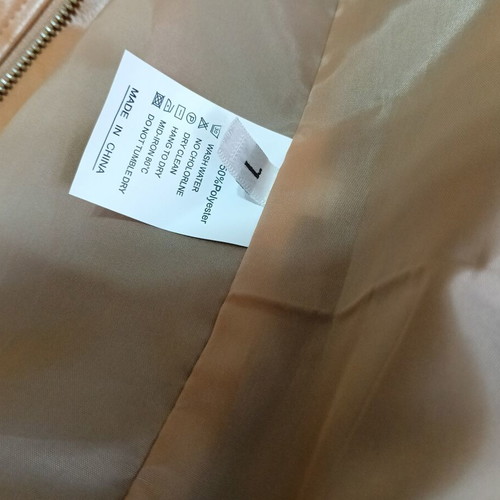 Men's leatherette jacket new, unused, beige