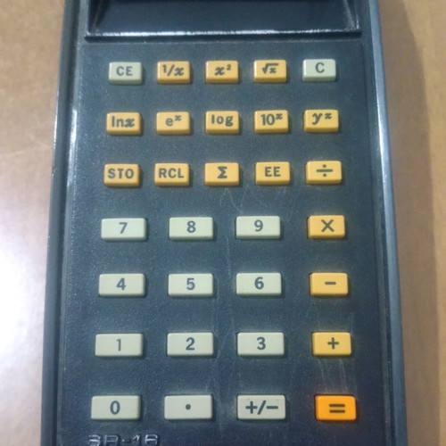 Texas Instruments calculator 1974 used with carrying case