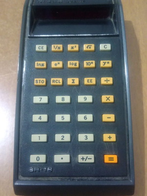 Texas Instruments calculator 1974 used with carrying case
