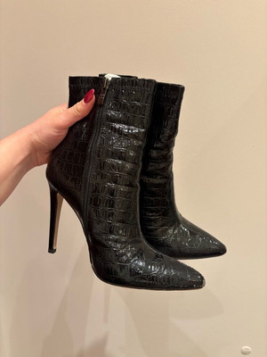 Public Desire ankle boots used, black, size 38, 10cm heel