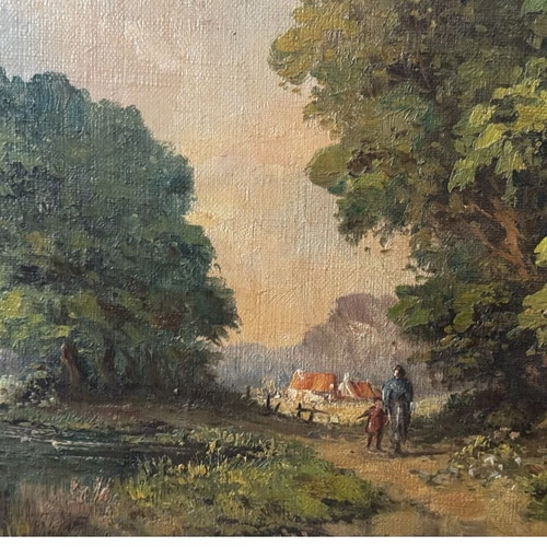 Gustav Pynaert Landscape Oil Painting like new