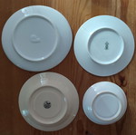 Set of 4 vintage coffee cup saucers