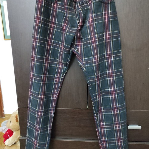 Checked Italian pants used, size medium