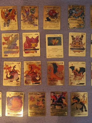 Pokémon gold cards set A like new, 32 pieces