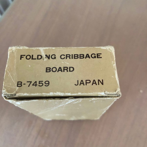 Folding cribbage board vintage game