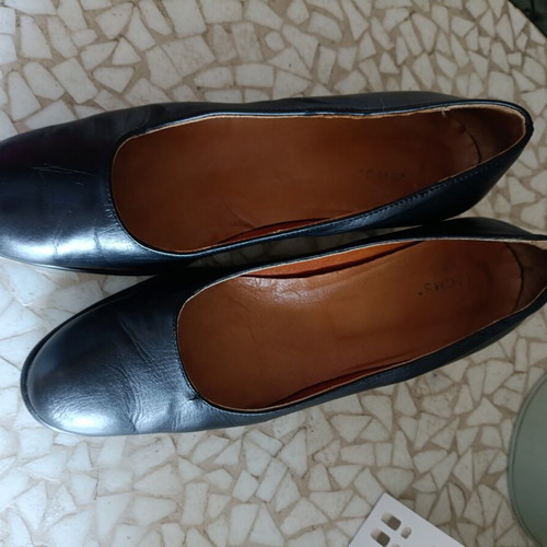 Leather pumps size 40, black