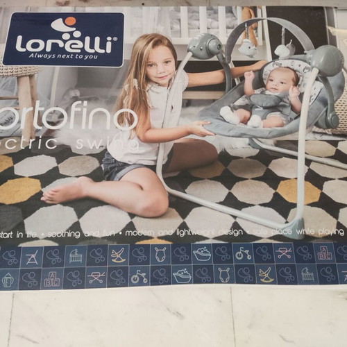 Lorelli Portofino Baby Relax Swing like new, gray