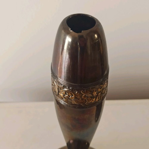 Art deco candlesticks used, set of 2 metal
