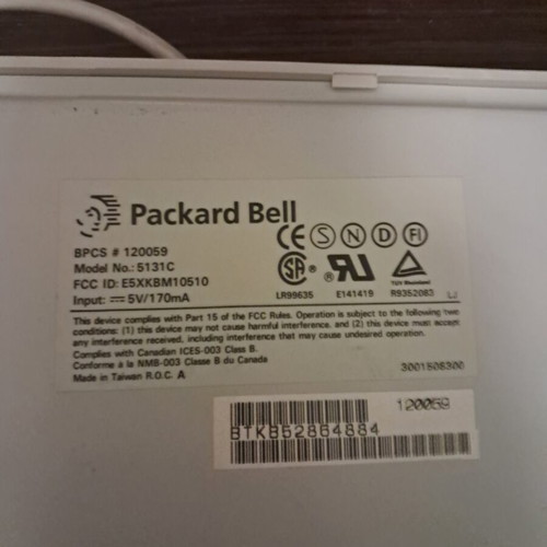 Vintage Packard Bell 5131C PS2 mechanical keyboard