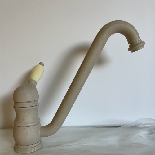 Enipeas Kitchen Sink Faucet New, Beige Granite Color