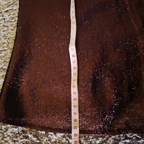 Les Bourdelles Des Garcons metallic blouse brown like new, size M