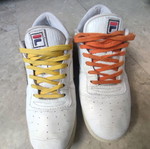 Fila sneakers white used, leather, size 43, vintage look