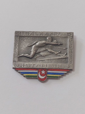 Pin XI Balkan Athletics Games 1940 Istanbul used