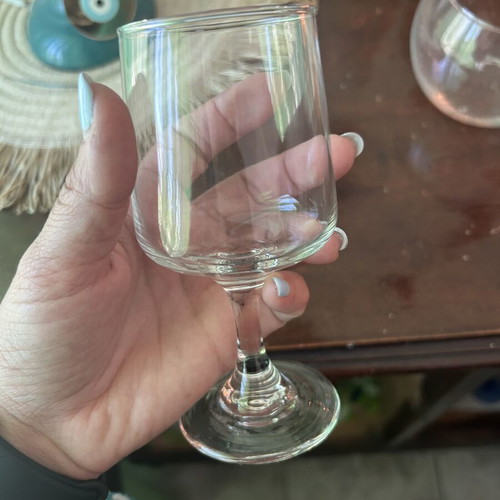 Glassware used, set of 18 with six designs