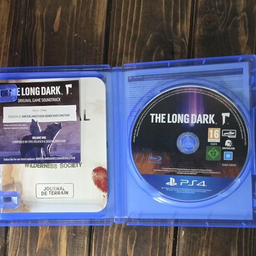 The Long Dark PS4 game like new, rare collectible with insert