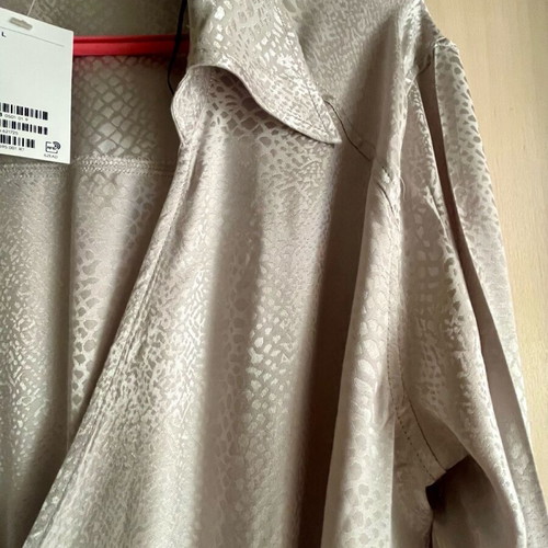 H&M silver wrap dress new with snake pattern