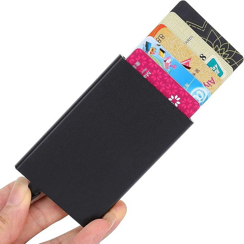 Metal Security Card Wallet new, black