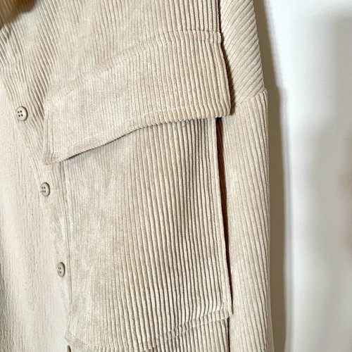 Moutaki Overshirt corduroy beige like new with large pockets