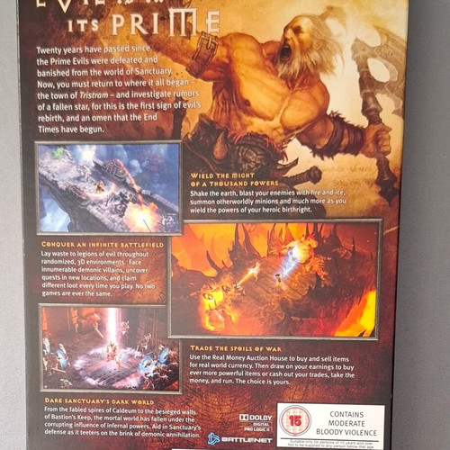 Diablo III PC DVD Rom like new with manual and codes
