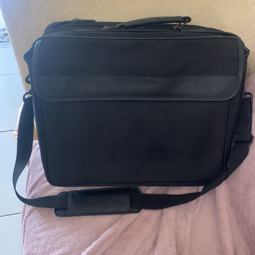 Dell laptop bag like new with two zip compartments black
