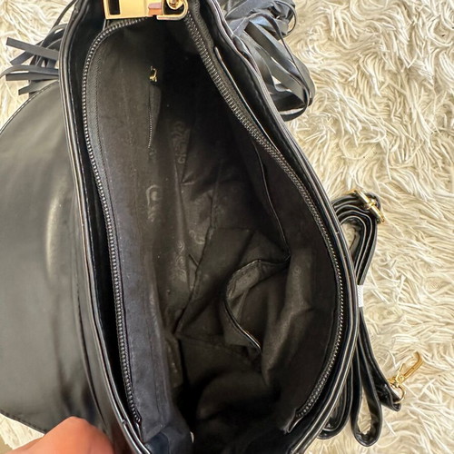 Black bag with fringes