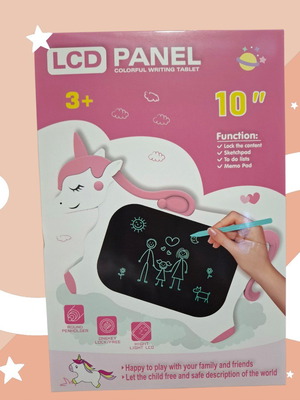 LCD Писателен Таблет Еднорог 10'' Нов, Цветен Екран