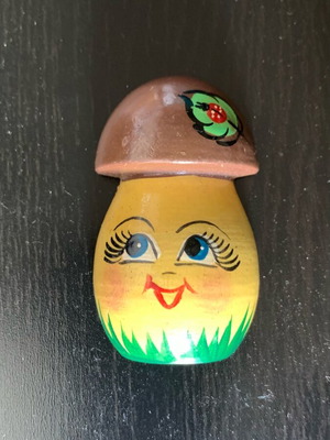 Handmade Russian mushroom fridge magnet like new